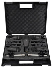 Load image into Gallery viewer, Samson DK707 7-Piece Drum Microphone Kit +Mr Dj Tripod Base Mic Boom Stand + Low-Level Tripod Mic Stand + 7 XLR Mic Cables 20 ft.+ Strape, Black Accessory Bundle
