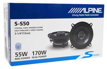 Load image into Gallery viewer, Alpine S-S50 340W 5 1/4&quot; Type-S 2-Way Coaxial Car Speakers