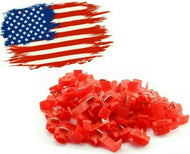 MK Audio50pcs Scotch Lock Quick Splice Wire Terminals Snap Lock Red 18-22 AWG