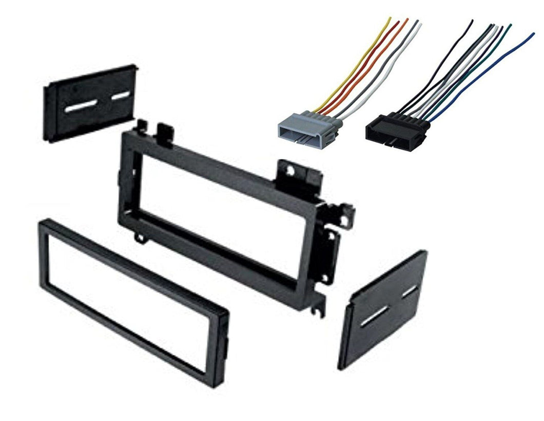 Car Radio Stereo Single Din Dash Kit Wiring Harness for 1984-2001 Dodge
