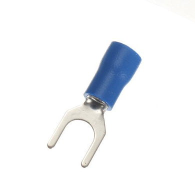 1000 #8 Fork/Spade Terminal Connectors 16-14 Gauge (Blue) by A Plus Parts House