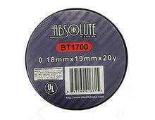 Load image into Gallery viewer, Absolute USA BT1700 General Use 0.18mm x 3/4-Inch x 20Yd Electrical Tape (Black)