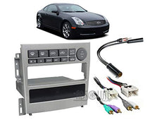 Load image into Gallery viewer, Absolute USA ABS99-7605 Fits Infiniti G35 Coupe 2005 2006 2007 Double DIN Stereo Harness Radio Install Dash Kit Package