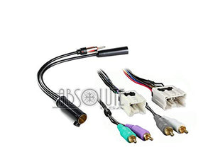 Absolute USA ABS99-7605 Fits Infiniti G35 Coupe 2005 2006 2007 Double DIN Stereo Harness Radio Install Dash Kit Package