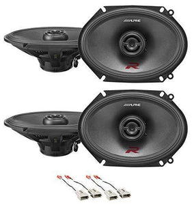 Alpine R-S68 6x8" Front+Rear Factory Speaker Replacement Kit For 1999-2003 Ford F-150