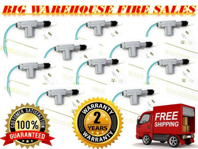 10 Absolute HEAVY DUTY Universal Power Door Lock 2 Wire Actuator MotorKit DLA110