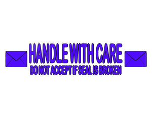 10 3MIL PRINTED HANDLE WITH CARE CARTON SEALING PACKING BOX TAPE 2.5" X 110 YARD