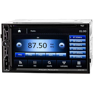 Power Acoustik CPAA-70D 7-Inch Double-DIN in-Dash DVD Receiver with Bluetooth, Apple CarPlay, and Android Auto
