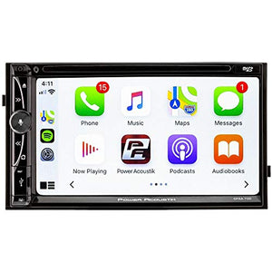 Power Acoustik CPAA-70D 7-Inch Double-DIN in-Dash DVD Receiver with Bluetooth, Apple CarPlay, and Android Auto