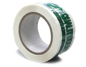 10 3MIL PRINTED QUALITY CONTROL CARTON SEALING PACKING BOX TAPE 2.5" X 110 YARD