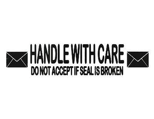 10 3MIL PRINTED HANDLE WITH CARE CARTON SEALING PACKING BOX TAPE 2.5" X 110 YARD