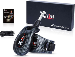 XVIVE U2 2.4GHz Guitar Wireless System, Includes 1/4" Transmitter and 1/4" Receiver, Carbon