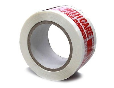 10 3MIL PRINTED HANDLE WITH CARE CARTON SEALING PACKING BOX TAPE 2.5