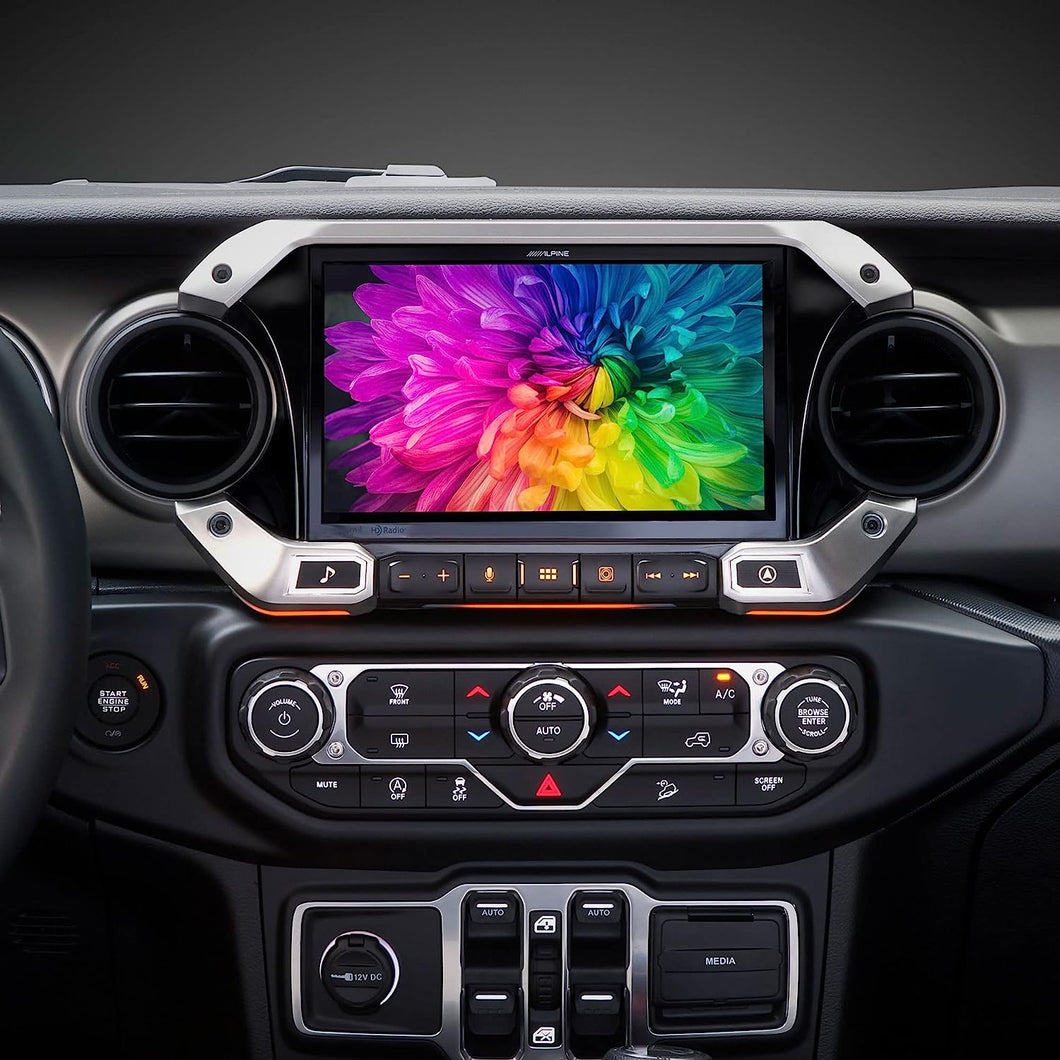 Alpine Electronics i509-WRA-JL 9” Weather-Resistant Multimedia Receiver for The 2018 – Up Jeep Wrangler and 2020 – Up Jeep Gladiator