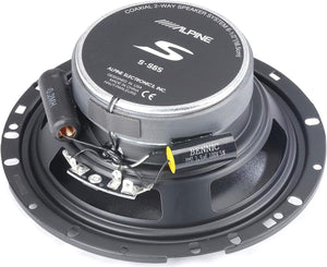 2 Pair Alpine S-S65 480W Max (160W RMS) 6.5" Type S Series 2-Way Coaxial Car Speakers