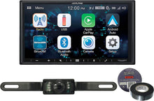 Load image into Gallery viewer, Alpine iLX-W650 7&quot; Mech-Less Receiver Compatible with Apple CarPlay and Android Auto+Absolute CAM600 Universal Backup Camera License Plate Mount+Free Electrical Tape BT1700