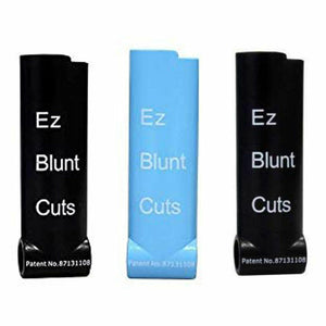 10 EZ Blunt Cutter Blunt Splitters Small Size Cigar Steel Lighter Housing black