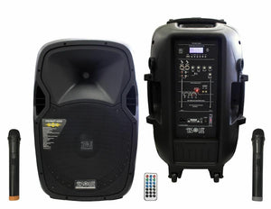 1) Absolute PROBAT4000 15" 3000W Max Power Speaker w/ Bluetooth & Battery