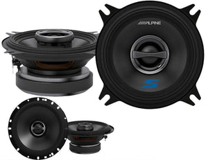 Alpine S-Series S-S40 4" 2-Way Coaxial Speakers & S-S65 6-1/2" Coaxial Speakers