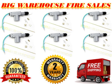 6 Patron Universal Power Door Lock 2 Wire Actuator Motor Kit PDLA-6