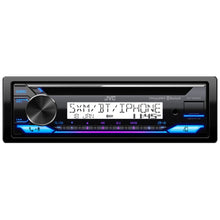 Load image into Gallery viewer, JVC KD-PKT92MBS JVC KD-T92MBS Single DIN CD Player Bluetooth USB AUX AM/FM Stereo Radio Receiver with 1 Pair of JVC CS-MS620 6.5&quot; 2-Way 100 Watts Max Power Speakers - Marine/Motorsports Audio Package