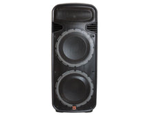 Load image into Gallery viewer, 2 MR DJ PBX6300BAT 4500 Watts Dual 12&quot; Rechargeable PA DJ Party Speaker Bluetooth, Light, Echo, MIC