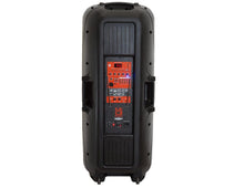 Load image into Gallery viewer, 2 MR DJ PBX6300BAT 4500 Watts Dual 12&quot; Rechargeable PA DJ Party Speaker Bluetooth, Light, Echo, MIC
