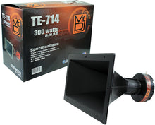 Load image into Gallery viewer, 2 MR DJ TE-714 7&quot;x14&quot; 300W PRO Audio PA/DJ Wide Screw-ON Type PIEZO Horn Tweeter
