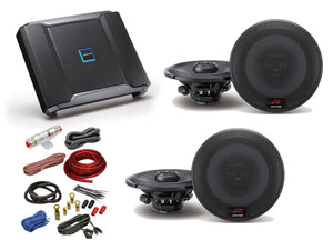 Alpine Type-R Bundle 4 R-S65.2 6.5" Coax speakers with R-A60F 600W 4-Ch Amp and Wiring Amp Kit