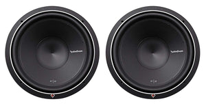 2 Rockford Fosgate P2D2-12 12" 1600W Car Subwoofers Sub + Absolute DSS12 Dual Sealed Sub Box