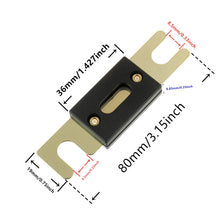 Load image into Gallery viewer, Absolute ANL80 80-Amp ANL Fuse Gold Plated High Quality Fuses Car Audio