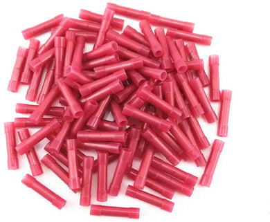 100pcs 22-18 Gauge AWG Scosche Red insulated crimp terminals Crimping connectors
