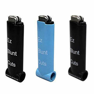 10 EZ Blunt Cutter Blunt Splitters Small Size Cigar Steel Lighter Housing black