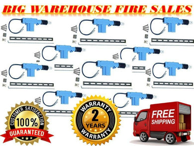 10X Bullz Audio Universal Power Door Lock 2 Wire Actuator Motor Kit BDLA-10