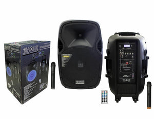 1) Absolute PROBAT4000 15" 3000W Max Power Speaker w/ Bluetooth & Battery