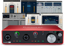 Load image into Gallery viewer, Focusrite Scarlett 4i4 3rd Gen USB Audio Interface with Pro Tools &amp; 4 XLR Cables