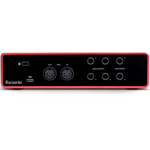Focusrite Scarlett 4i4 3rd Gen USB Audio Interface with Pro Tools & 4 XLR Cables