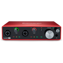 Load image into Gallery viewer, Focusrite Scarlett 4i4 3rd Gen USB Audio Interface with Pro Tools &amp; 4 XLR Cables