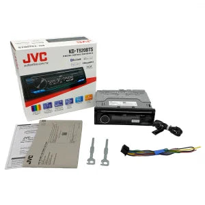 Jvc KD-T920BTS Single DIN In-Dash CD Receiver with Bluetooth and Built-in Alexa (Sirius XM Ready)