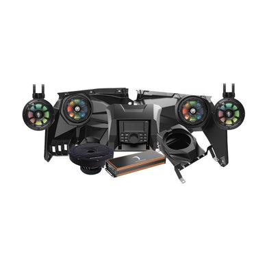 Diamond Audio MSX3KD3 2017+ Can Am Maverick X3/X3 Max Complete Speaker Kit with 8 Ch Digital Amplifier, DMR3 Media Audio Player, 10” Sealed Marine Subwoofer and 6.5” Tower Speaker System
