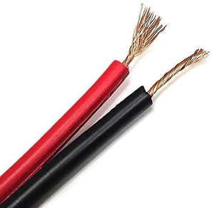 25' 18 GA Gauge Red Black Stranded Speaker Wire Car Home Audio