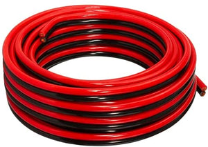 25' 18 GA Gauge Red Black Stranded Speaker Wire Car Home Audio