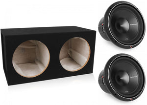 2 Rockford Fosgate P2D2-12 12" 1600W Car Subwoofers Sub + Absolute DSS12 Dual Sealed Sub Box