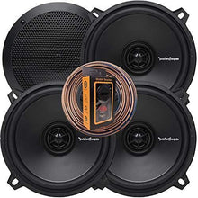Load image into Gallery viewer, 2 Rockford Fosgate Prime R1525X2 160W Peak (80W RMS) 5-1/4&quot; 2-Way Prime Series Coaxial Car Speakers - 4 Speakers + 100FT Speaker Wire + Free Phone Holder